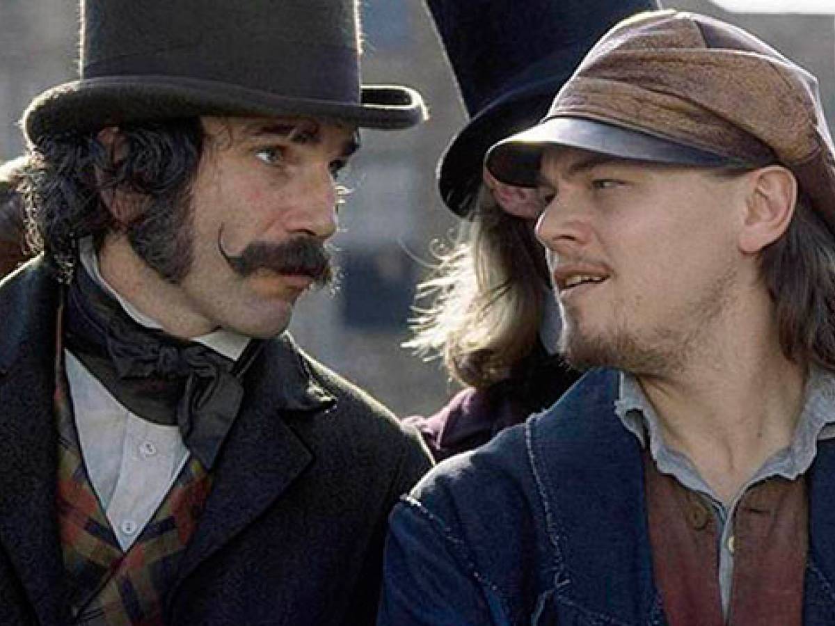 Leonardo Di Caprio e Daniel Day-Lewis in Gangs of New York